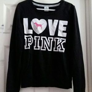 Pullover PINK Sweatshirt Black